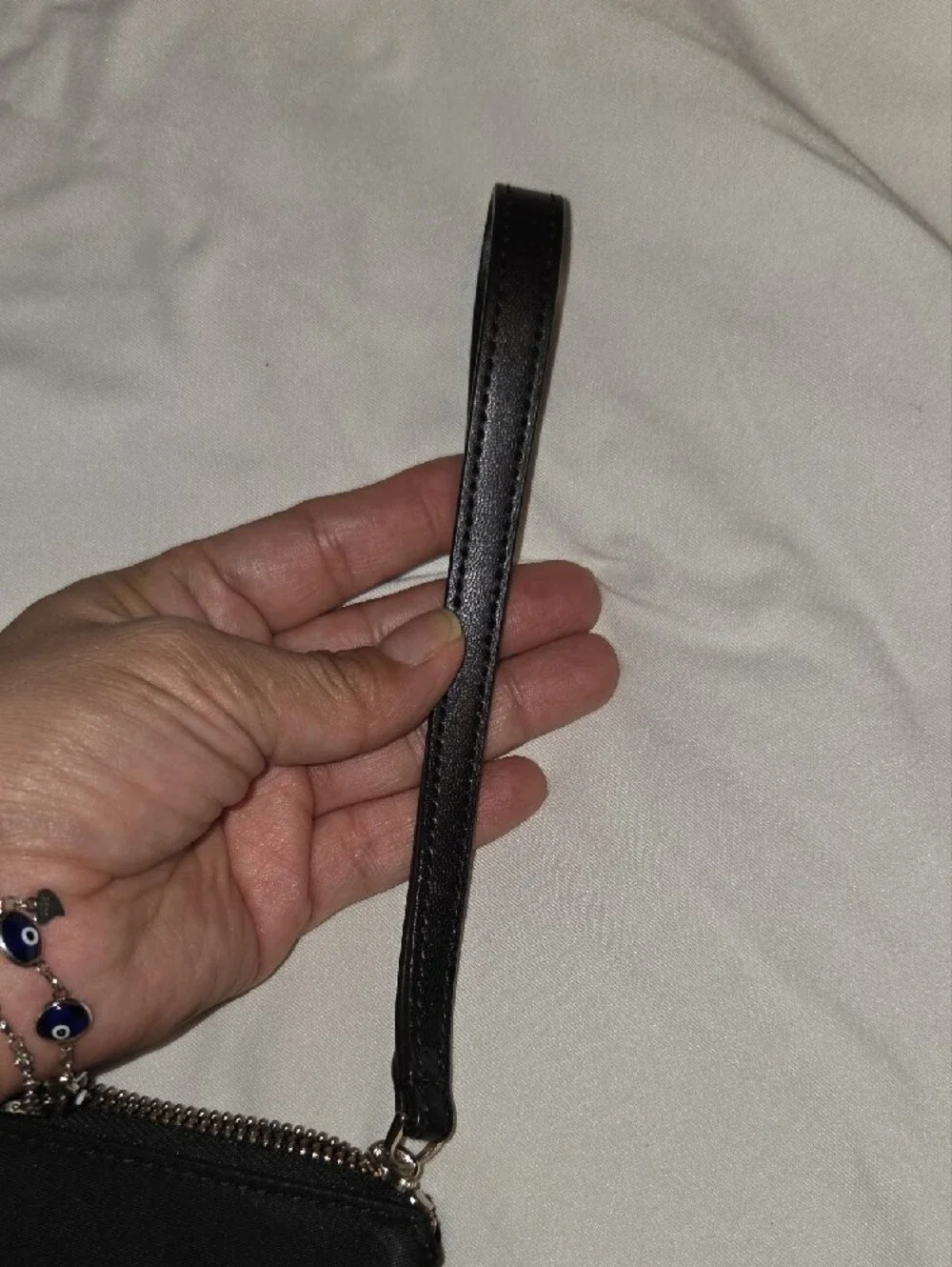 kate spade black wristlet pouch with strap